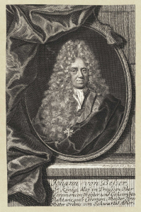 Porträt von Johann von Besser, angefertigt von dem Kupferstecher Martin Bernigeroth vor 1733. SBB-PK. Public Domain Mark 1.0