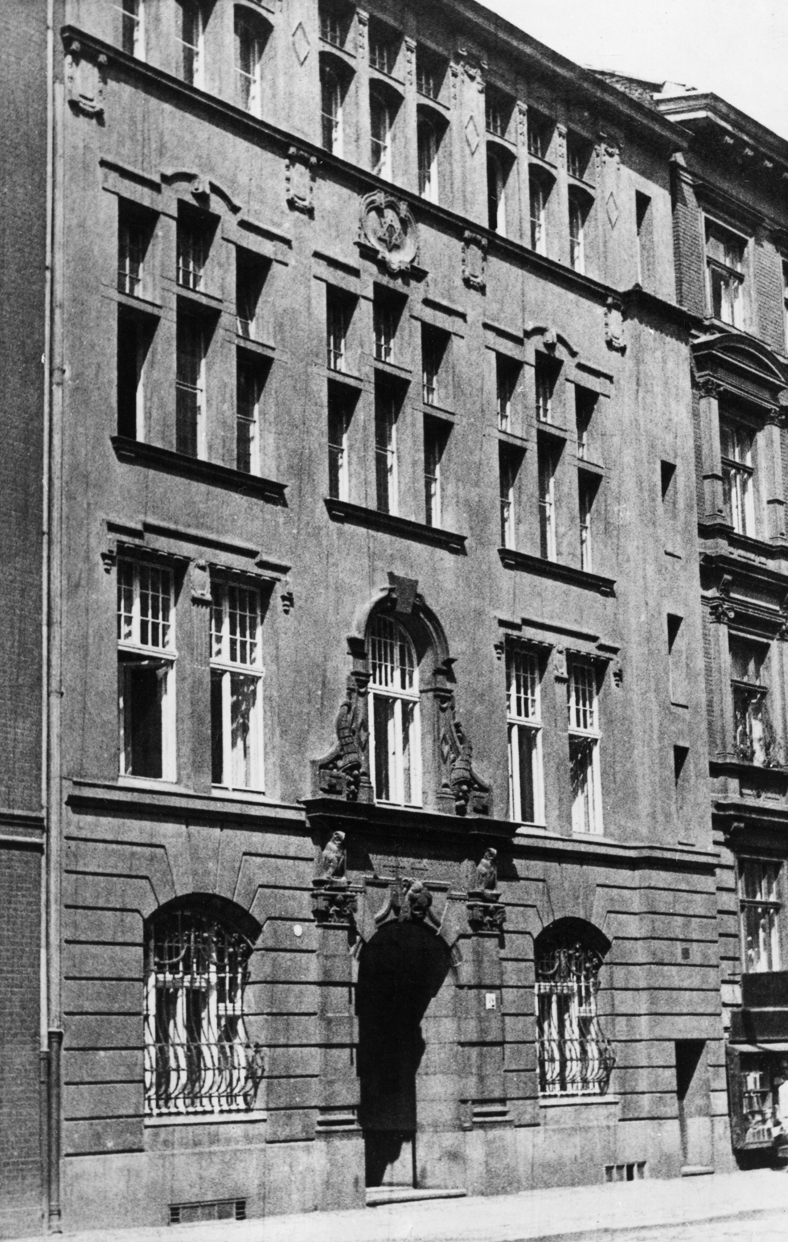 das Gebäude der Hochschule für die Wissenschaft des Judentums im Jahr 1936.